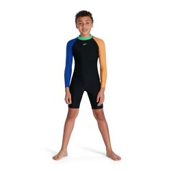 Strój kąpielowy Speedo COLBL LS SP TOP & SHT JUNIOR
