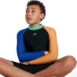 Strój kąpielowy Speedo COLBL LS SP TOP & SHT JUNIOR