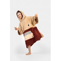 Poncho dla dzieci bawełniane welur Wave Hawaii Dunas XS