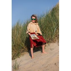 Poncho dla dzieci bawełniane welur Wave Hawaii Dunas XS