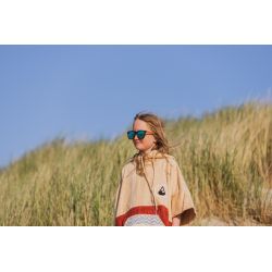 Poncho dla dzieci bawełniane welur Wave Hawaii Dunas XS