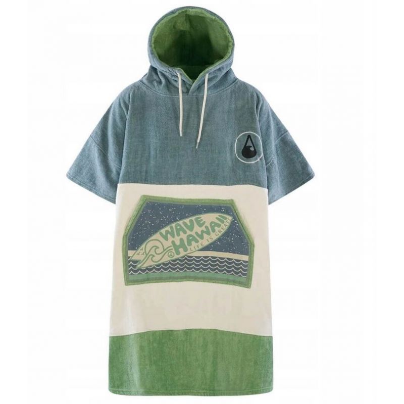 Poncho bawełniane welur Wave Hawaii Curitiba L