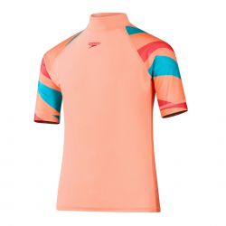 Koszulka do pływania Speedo SS PT PNL SNT JF