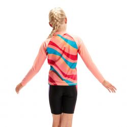 Koszulka do pływania Speedo LS PRT PNL RASH TOP JF