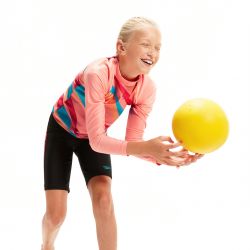 Koszulka do pływania Speedo LS PRT PNL RASH TOP JF