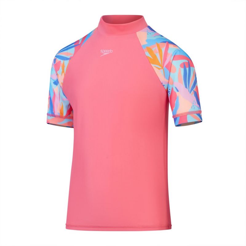 Koszulka do wody Speedo SS PT PNL SNT JUNIOR JF