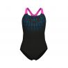 Strój kąpielowy Arena Foggy Dots Swimsuit Swim Pro Back