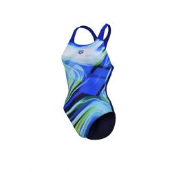 Strój kąpielowy Arena Vsual Waves Swim Pro Back Lb