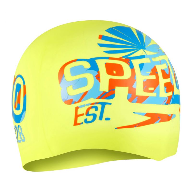 Czepek silikonowy Speedo Slogan Prt Cap Au Czepek silikonowy Speedo Slogan Prt Cap Au