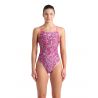 Strój kąpielowy Arena Pink Dahlia Swimsuit Lace