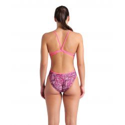 Strój kąpielowy Arena Pink Dahlia Swimsuit Lace