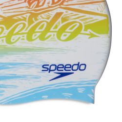 Czepek pływacki Speedo Slogan Prt Cap dla dorosłych