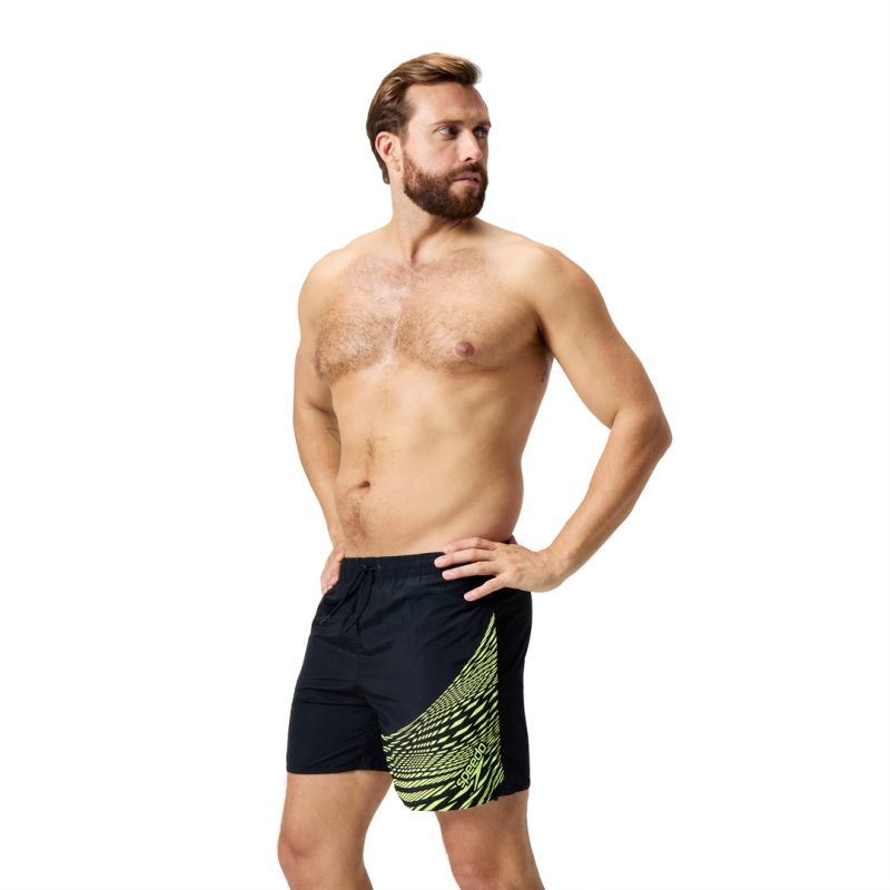 Szorty kąpielowe męskie  Speedo Medley Logo 16" Watershort Am