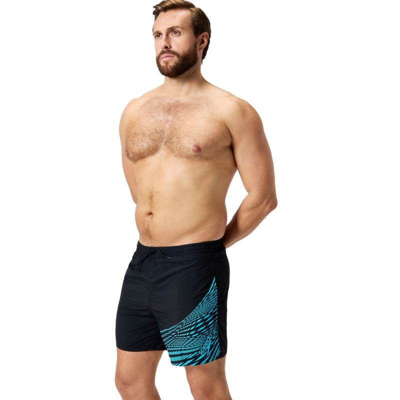 Szorty kąpielowe męskie  Speedo Medley Logo 16" Watershort Am