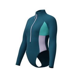 Strój kąpielowy damski Speedo L/S Clrblck Zip