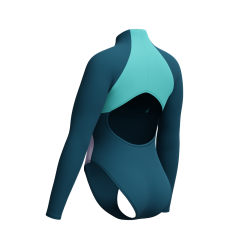 Strój kąpielowy damski Speedo L/S Clrblck Zip