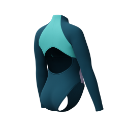 Strój kąpielowy damski Speedo L/S Clrblck Zip