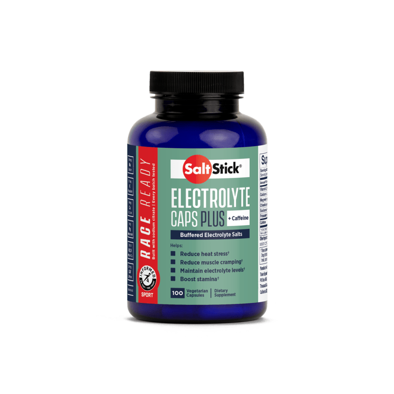 Elektrolity w kapsułkach SaltStick Caps 100szt z kofeiną
