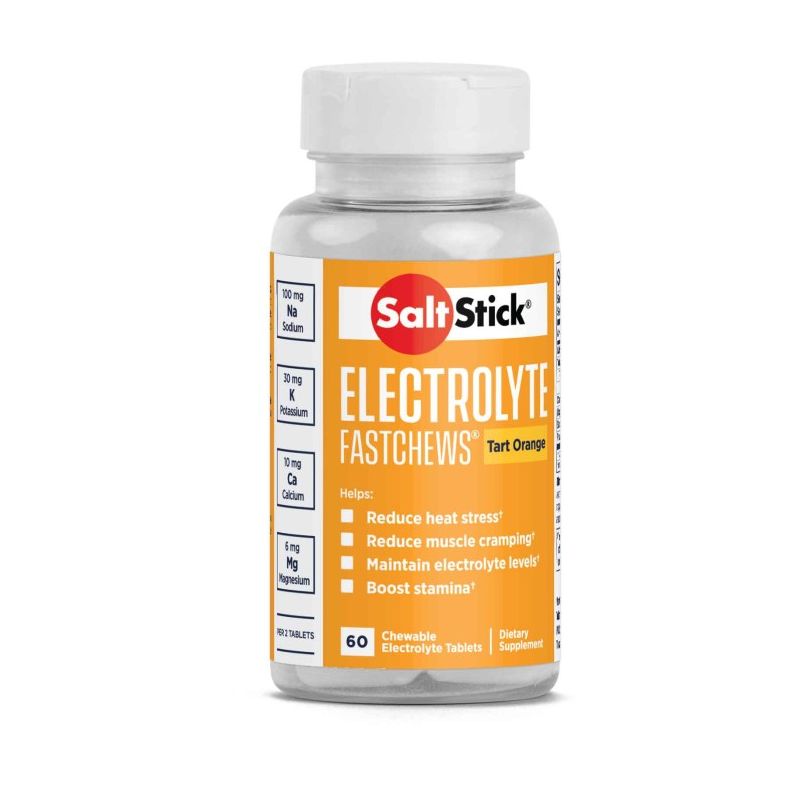 Elektrolity w pastylkach do ssania SaltStick FastChews 60szt Pomarańcza