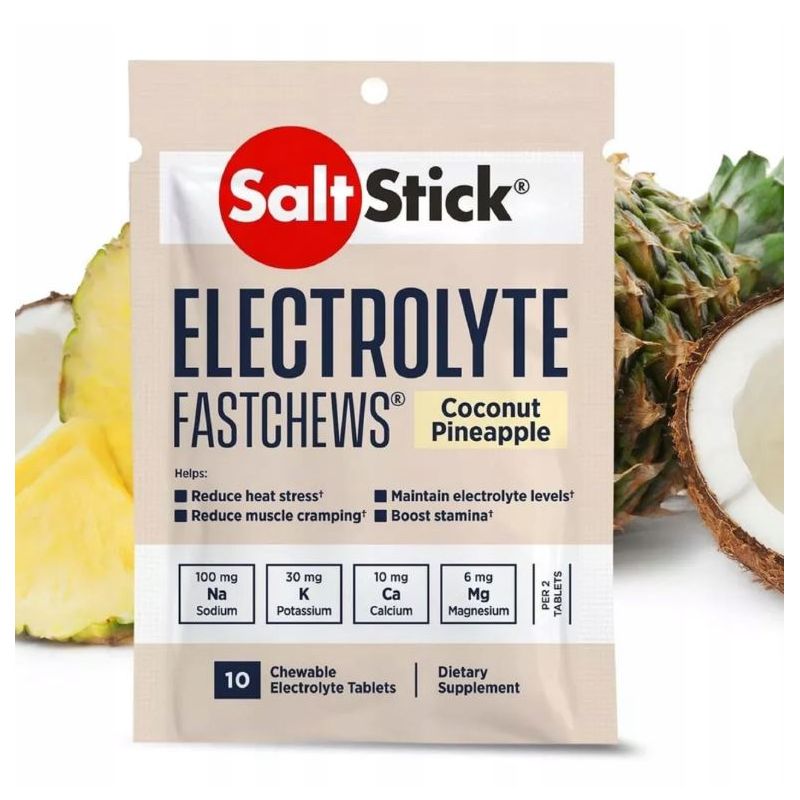 Elektrolity w pastylkach do ssania SaltStick FastChews 10szt Ananas