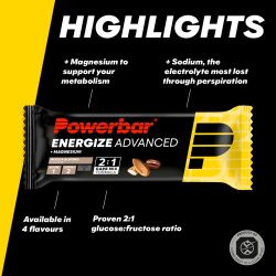 PowerBar Baton energetyczny Energize Bar Advanced 55g (Mocca - Migdał)