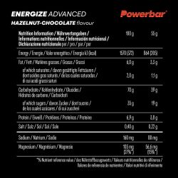 PowerBar Baton energetyczny Energize Bar Advanced 55g (Czekolada - Orzech laskowy)