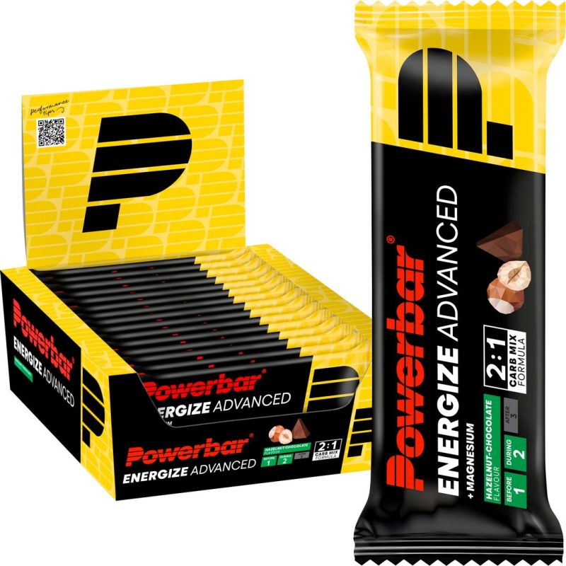 PowerBar Baton energetyczny Energize Bar Advanced 55g (Czekolada - Orzech laskowy)