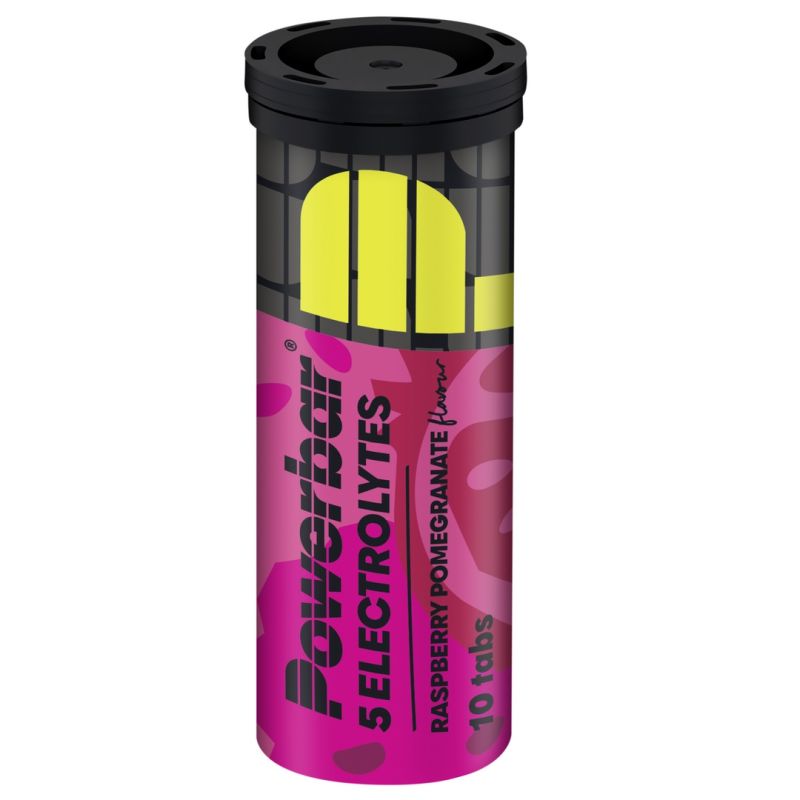 PowerBar Elektrolity bez cukru 5 Electrolytes Sports Drink 10 tab. (Malina - Granat)