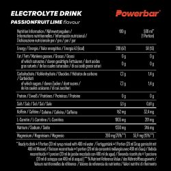 PowerBar Elektrolity w płynie Electrolyte Drink 1L (koncentrat) (Marakuja - Cytryna (zero cukru))