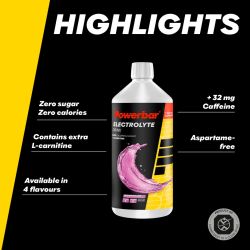 PowerBar Elektrolity w płynie Electrolyte Drink 1L (koncentrat) (Marakuja - Cytryna (zero cukru))