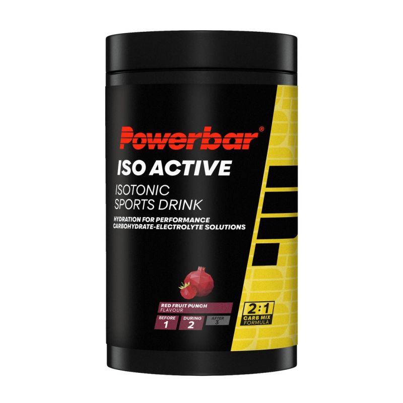 PowerBar Napój izotoniczny w proszku Isoactive Izotonik Sports Drink 600g (Czerwone owoce)