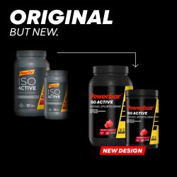 PowerBar Napój izotoniczny w proszku Isoactive Izotonik Sports Drink 600g (Czerwone owoce)