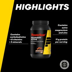 PowerBar Napój regeneracyjny w proszku Recovery Active 1210g (Czekoladowy)