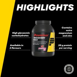 PowerBar Napój regeneracyjny w proszku Recovery Max 1144g (Malinowy)