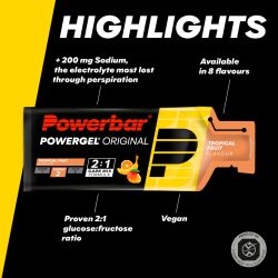 PowerBar Żel energetyczny PowerGel Original 41g (Owoce tropikalne)