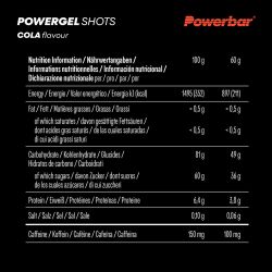 PowerBar Żelki energetyczne PowerGel Shots 60g (Cola (z kofeiną))