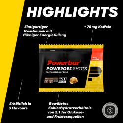 PowerBar Żelki energetyczne PowerGel Shots 60g (Cola (z kofeiną))