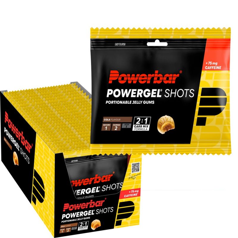 PowerBar Żelki energetyczne PowerGel Shots 60g (Cola (z kofeiną))