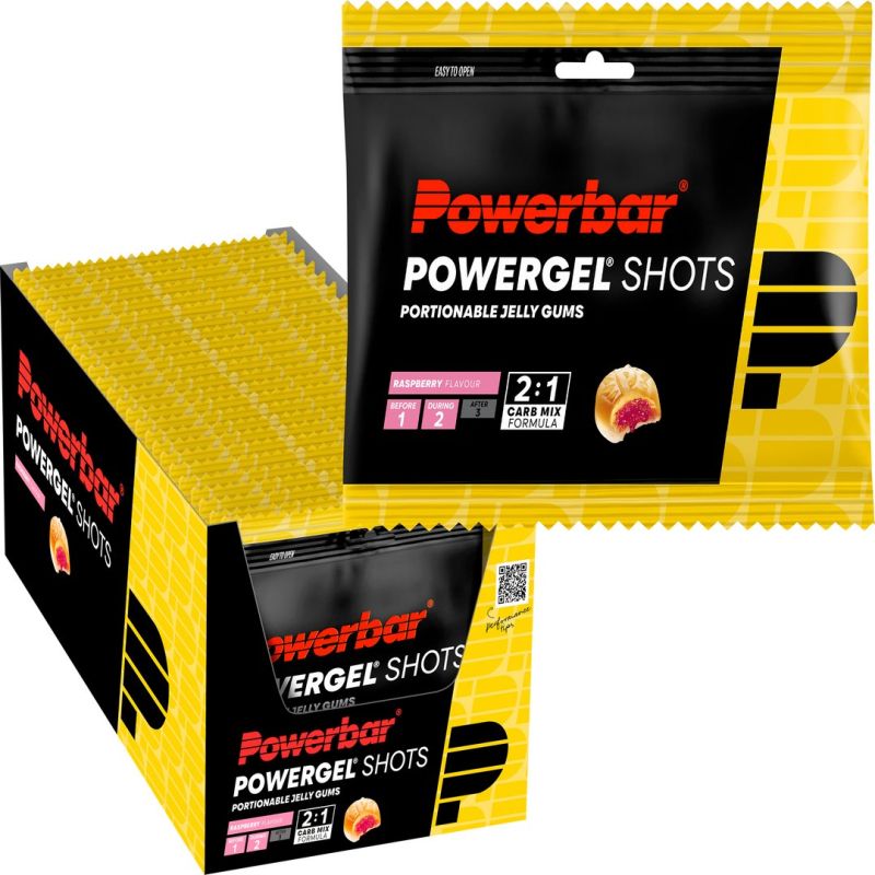 PowerBar Żelki energetyczne PowerGel Shots 60g (Malinowy)