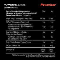 PowerBar Żelki energetyczne PowerGel Shots 60g (Pomarańczowy)