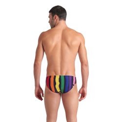 Kąpielówki Arena Painters Stripe Swim Briefs