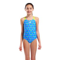 Strój kąpielowy dziewczęcy Arena Multiple Dot Swimsuit Swim