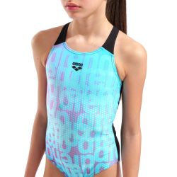 Strój kąpielowy dziewczęcy Arena G Multi Colours Swimsuit V Back