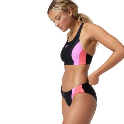 Strój kąpielowy dwucześciowy damski Speedo Clrblck Splce 2.0 2Pc Af