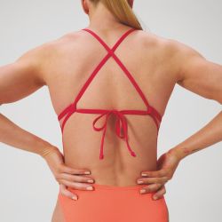 Strój kąpielowy damski Speedo Fl Solid Tie Back Af