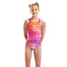 Strój kąpielowy dziewczęcy  Arena Multi Colours Swimsuit V Back