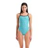 Strój kąpielowy damski Arena Allover Swimsuit Challenge Back