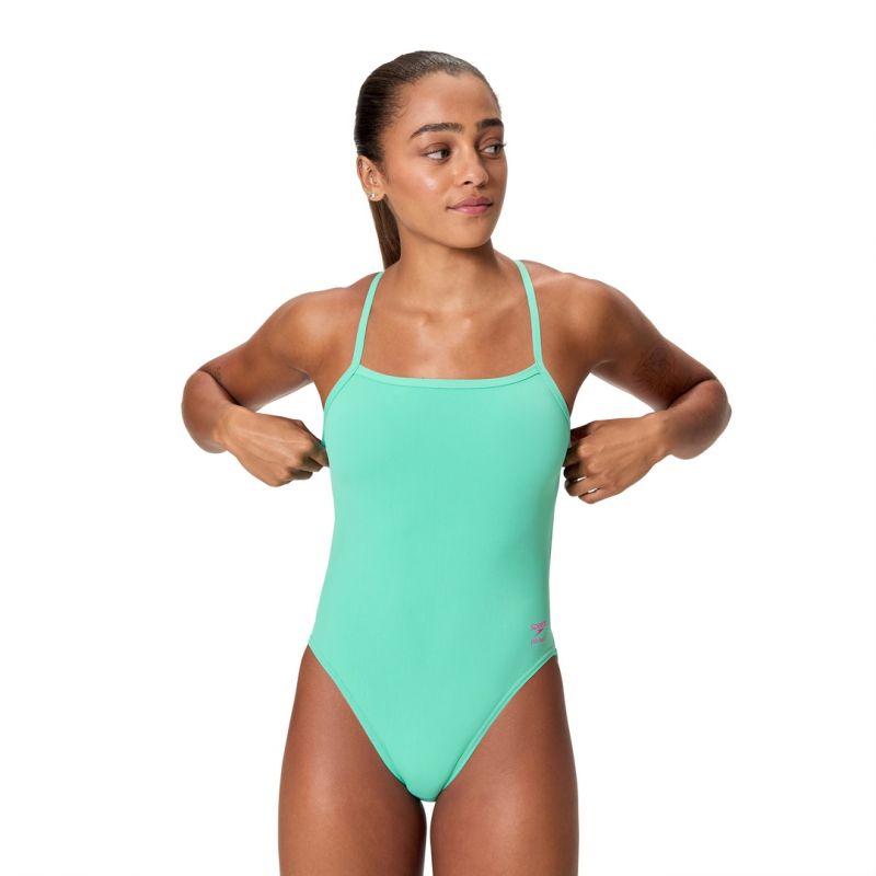 Strój kąpielowy damski  Speedo Fl Solid V-Back 2.0