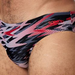 Kąpielówki męskie Speedo Hyperboom Print Brief 2.5''