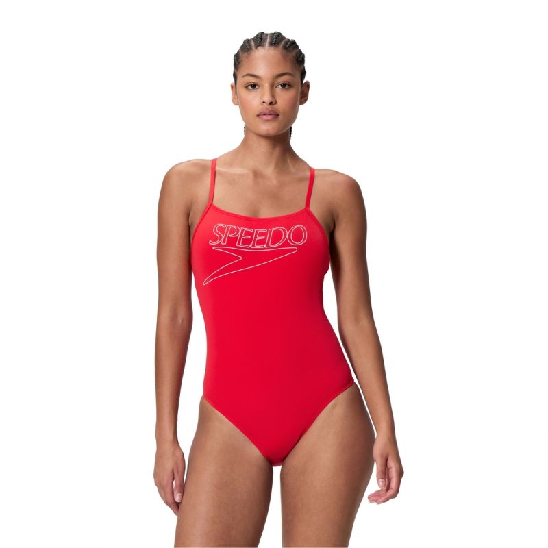 Strój kąpielowy damski Speedo End+ Logo Thin Strap